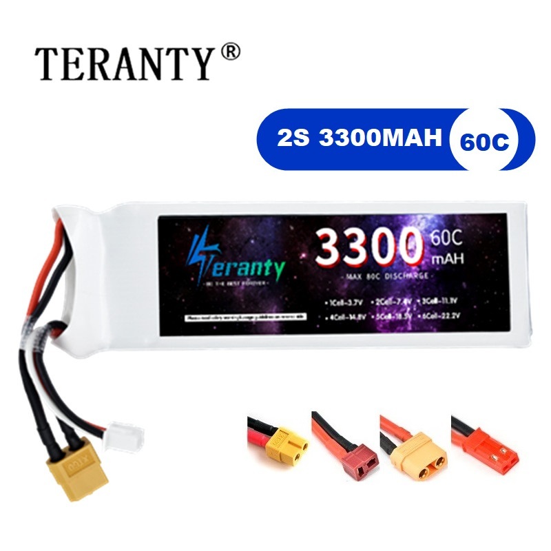 Rc Hobby Grade - Bateria lipo 2s 7.4v 3300mah 60c