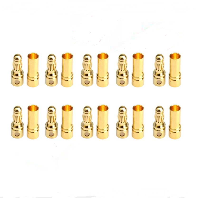 Rc Hobby Bali - 2/5/10 pares banhado a ouro 3.5mm