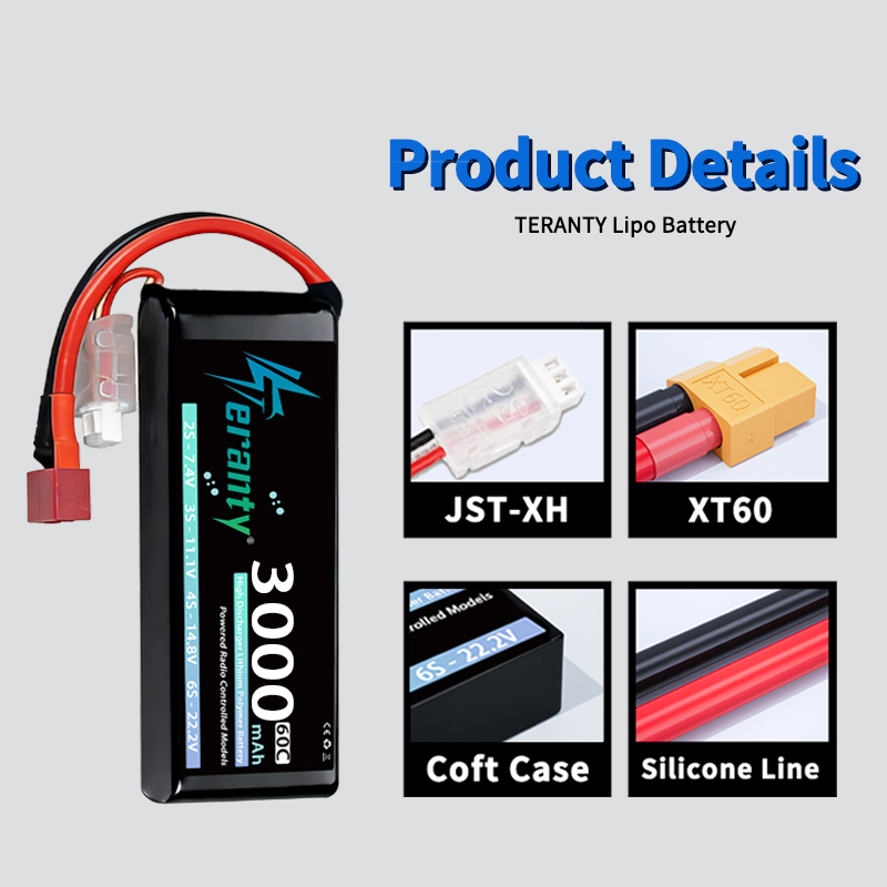 Bateria Lipo TERANTY 2S 3000mA - Rc Hobby Grade avaliação e preço
