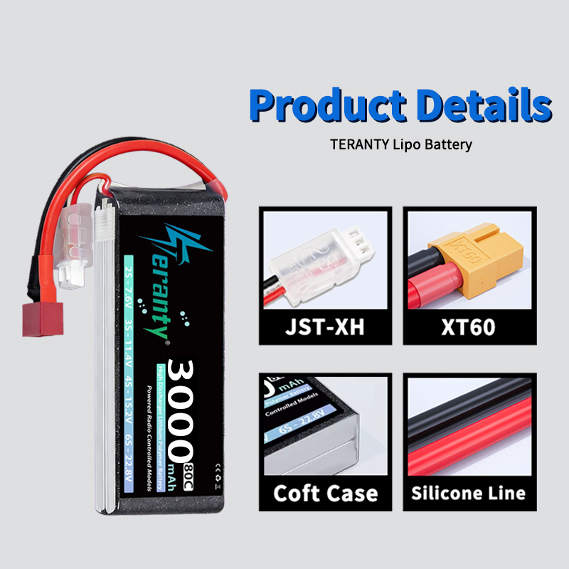 Bateria Lipo TERANTY 2S 3000mA - Rc Hobby Grade avaliação e preço