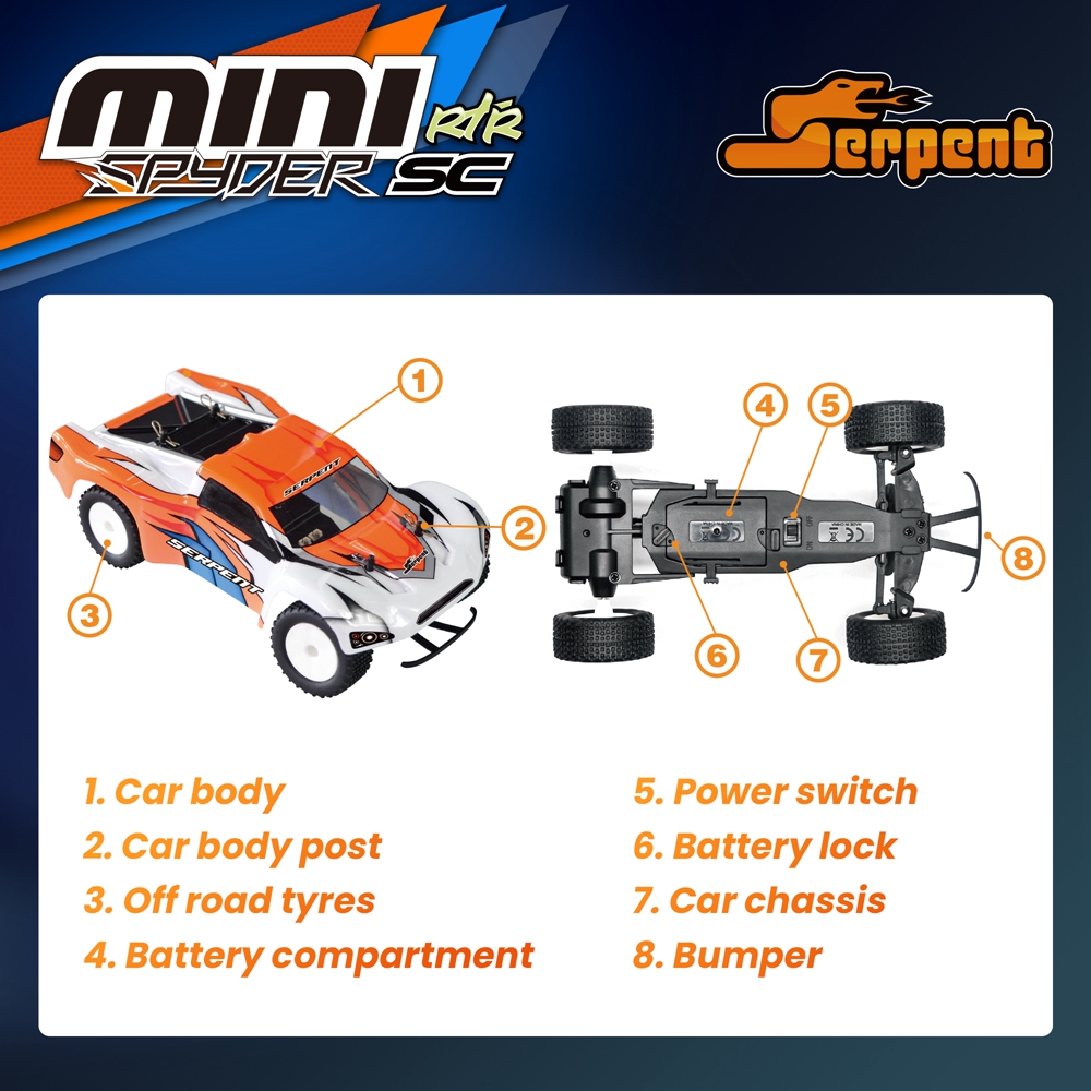 1/24 serpente mini carro rc co - Rc Hobby World avaliação e preço