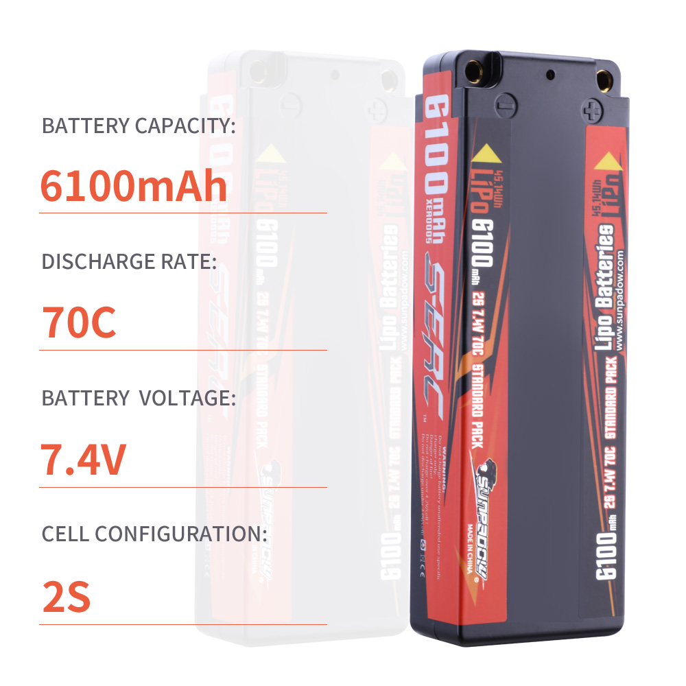 Sunpadow 7.4v 2s lipo bateria  - Rc Hobby Bali avaliação e preço