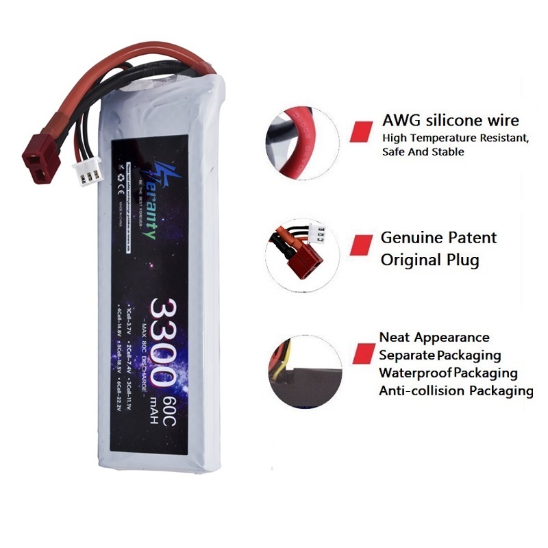 Bateria lipo 2s 7.4v 3300mah 6 - Rc Hobby Grade avaliação e preço