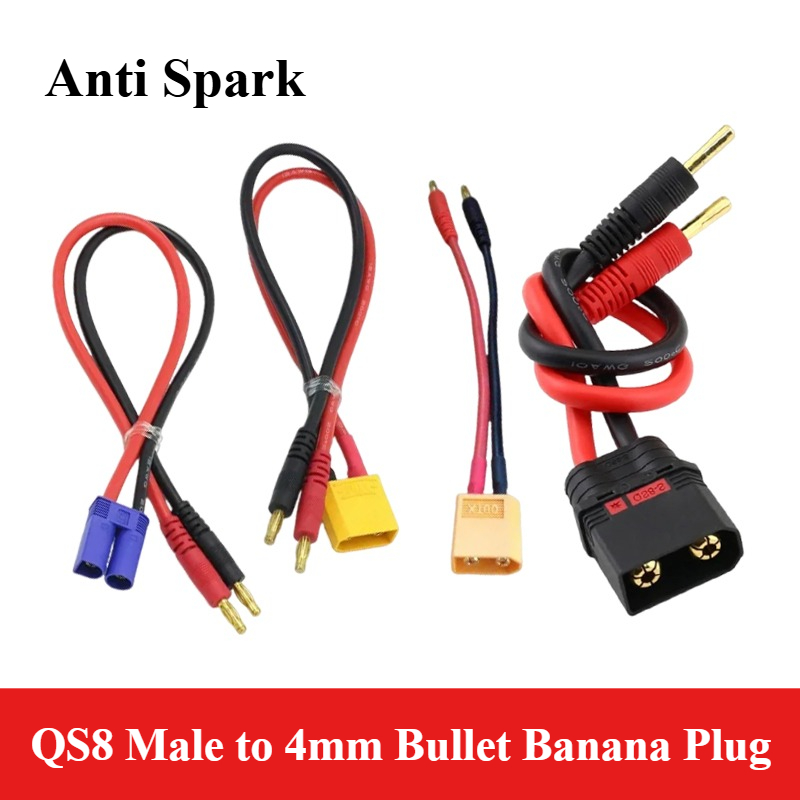 Anti faísca qs8 macho para 4mm - Rc Hobby Bali avaliação e preço