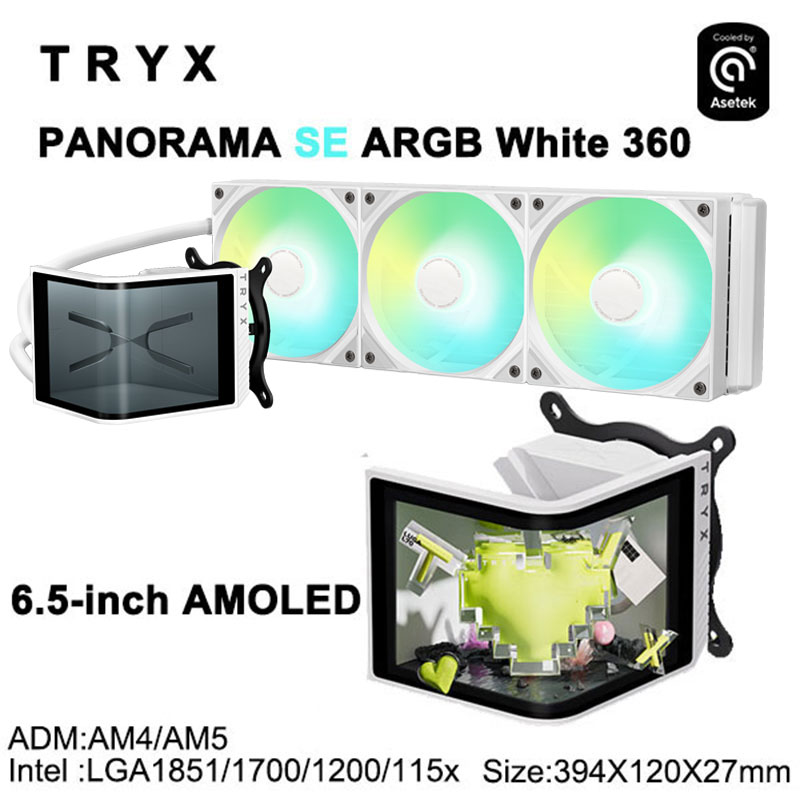 TRYX PANORAMA SE 360 ARGB CPU  - Holy Stone Drone Hs720 avaliação e preço